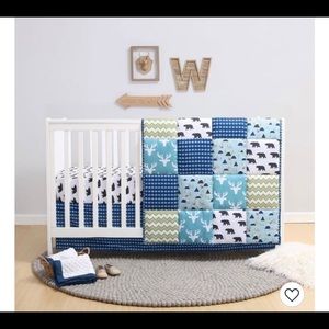Woodlands Peanutshell baby bedding set and matching decor